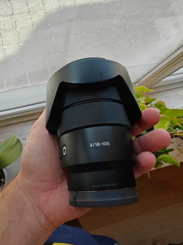 Sony 18-105mm f/4 G OSS E-mount lens, met power zoom en opti beschikbaar voor biedingen