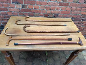 Antieke vintage houten wandelstok = 3 EUR per stuk beschikbaar voor biedingen