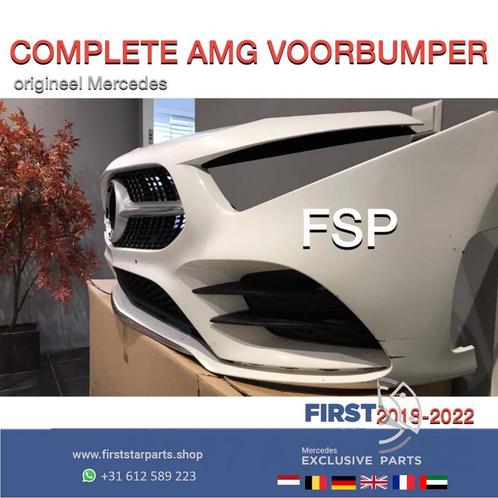 W177 AMG VOORBUMPER Mercedes A Klasse A35 COMPLEET WIT 2018-, Auto-onderdelen, Carrosserie, Bumper, Mercedes-Benz, Voor, Gebruikt