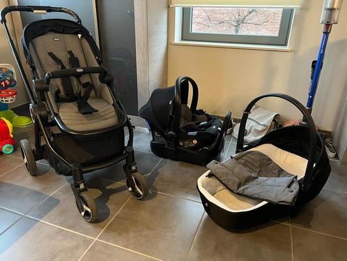 Kinderwagen, reiswieg en autostoel Chicco Trio love, Kinderen en Baby's, Kinderwagens en Combinaties, Gebruikt, Combiwagen, Overige merken