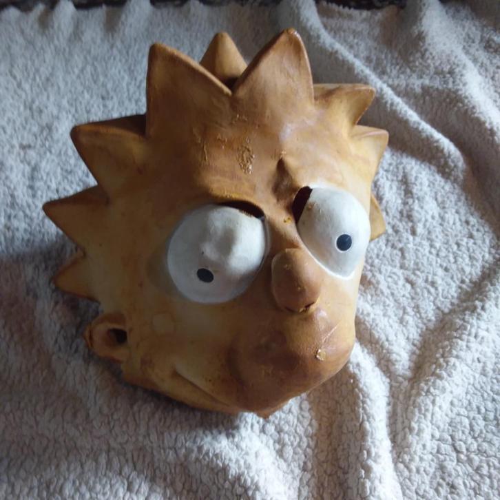 Masque Lisa Simpson original, Collections, Jouets miniatures, Utilisé, Enlèvement ou Envoi