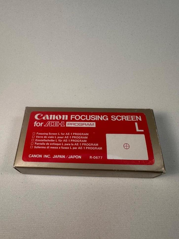 Canon Focusing Screen L – AE-1 Program – Nieuw in Doos, Hobby en Vrije tijd, Elektronica-componenten, Nieuw, Verzenden