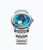 Tecno tempo Automatic – Cadran Lune & Étoiles – Neuve, Enlèvement, Neuf, Bleu