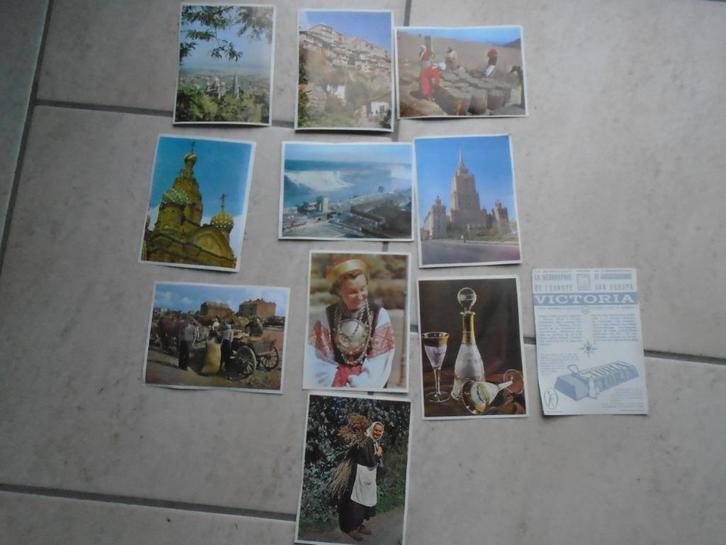 13 CHROMOS"VICTORIA"TINTIN”: DE GEOGRAFIE VAN EUROPA, Antiek en Kunst, Antiek | Overige Antiek, Ophalen of Verzenden