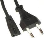 Netsnoer Apparaatkabel met C7-Female/Euro-Male Zwart 180cm, Verzenden, Zo goed als nieuw