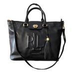 Nieuwe Authentieke Zwarte Leren Tas – Lauren Ralph Lauren, Ophalen of Verzenden, Nieuw, Zwart, Handtas