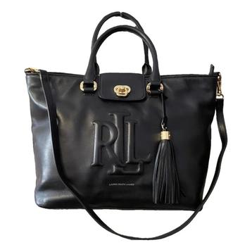 Nieuwe Authentieke Zwarte Leren Tas – Lauren Ralph Lauren beschikbaar voor biedingen