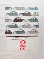 Dépliant Citroën 2CV - 1963, Collections, Enlèvement, Utilisé, Voitures