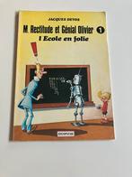 M. rectitude et Génial Olivier T1 L’école en folie - EO 1974, Eén stripboek, Ophalen of Verzenden, Zo goed als nieuw, Jacques Devos