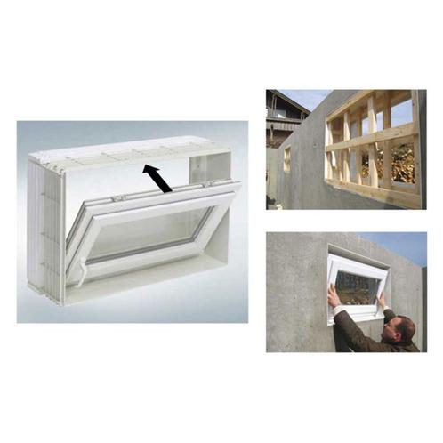 Fenêtre à ébrasement (75x62.5cm) MEALUXIT mur de 30 cm, Bricolage & Construction, Châssis & Portes coulissantes, Neuf, Châssis de fenêtre