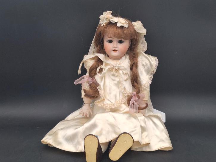 oude porseleinen bruidspop, begin 1900, Antiek en Kunst, Curiosa en Brocante, Ophalen of Verzenden