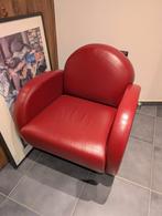 Blikvanger: Retro kuipzetel / fauteuil met chromen draaivoet, Ophalen, Gebruikt, Eenpersoons, Design