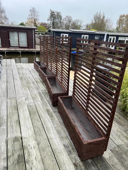 Grote houten plantenbak 120x40x36 met optie klimrek 176cm!, Tuin en Terras, Bloembakken en Plantenbakken, Nieuw, Hout, Binnen