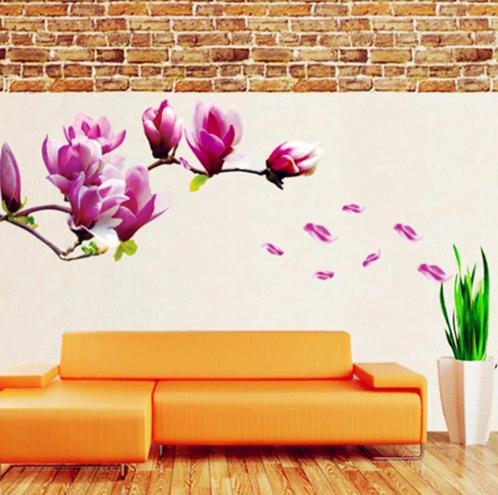 muursticker Magnolia, Maison & Meubles, Accessoires pour la Maison | Décorations murale, Neuf, Enlèvement ou Envoi