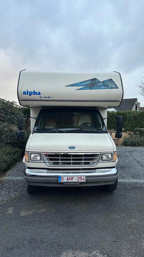ANCETRE US Ford Econoline 1993 - V8 diesel - permis C, Caravanes & Camping, Camping-cars, Particulier, jusqu'à 5, Semi-intégral