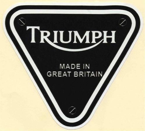 Triumph Made in Great Britain sticker #5, Motoren, Accessoires | Stickers, Verzenden