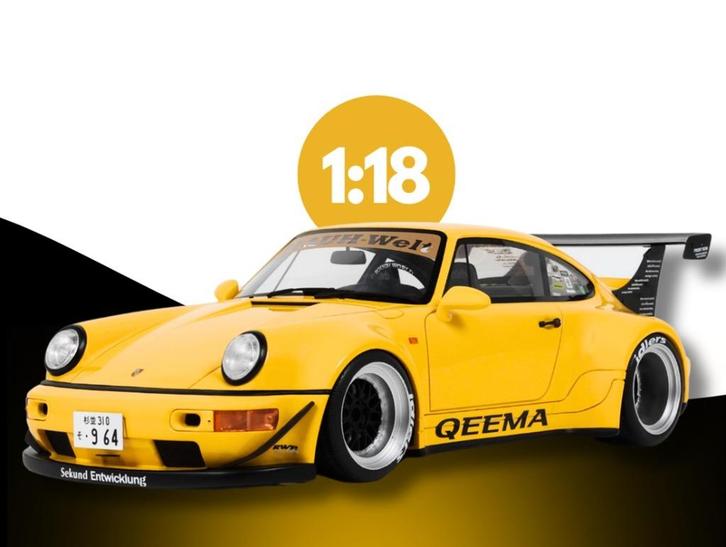 Porsche RWB 964 Qeema GT Spirit 1/18 PROMO, Hobby en Vrije tijd, Modelauto's | 1:18, Nieuw, Auto, Overige merken, Ophalen of Verzenden