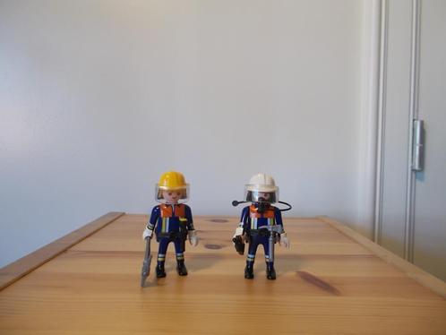 PLaymobil duopack brandweermannen - compleet, Kinderen en Baby's, Speelgoed | Playmobil, Zo goed als nieuw, Complete set, Ophalen of Verzenden
