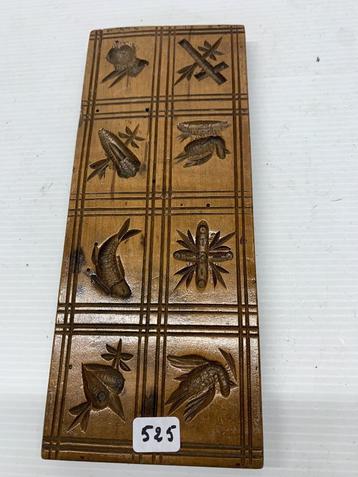 Ancien moule à biscuits sculpté à la main (525), Enlèvement ou Envoi
