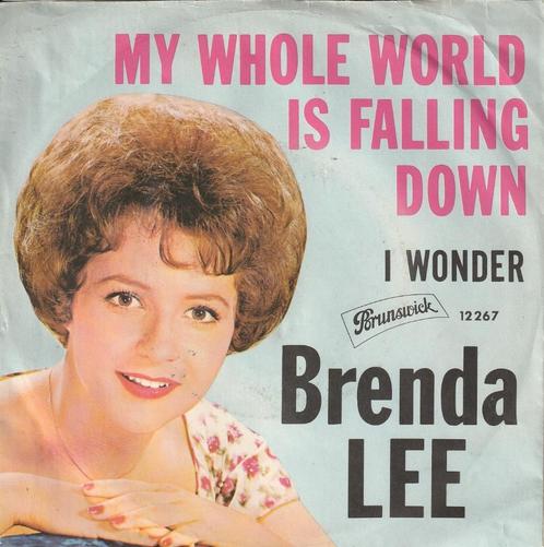 Brenda Lee - My whole world is falling down - %, Cd's en Dvd's, Vinyl Singles, Gebruikt, Single, Pop, 7 inch, Verzenden