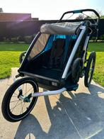Thule Chariot Sport double + jogging kit + infant sling, Comme neuf, Enlèvement