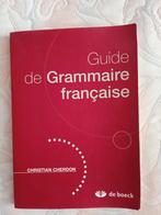 Guide de grammaire française cherdon de boeck, Boeken, ASO, Frans, Ophalen of Verzenden, Zo goed als nieuw