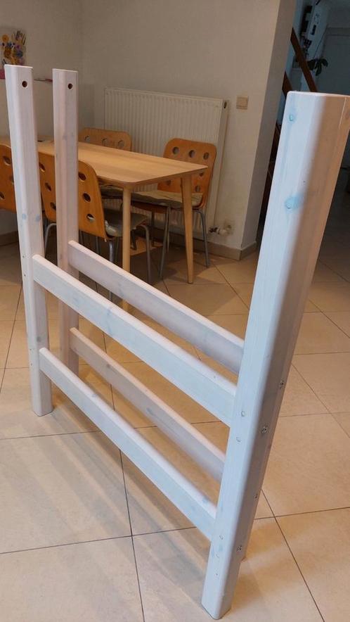 Flexa: witte stapelbedpoten, Kinderen en Baby's, Kinderkamer | Stapelbedden en Hoogslapers, Gebruikt, Ophalen