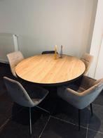 Ovale/ronde eettafel, Ophalen, 100 tot 150 cm, Zo goed als nieuw, 150 tot 200 cm