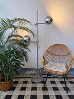 Vintage space-age bollenlamp | staande lamp | vloerlamp, Ophalen, Gebruikt, Vintage space-age, Metaal