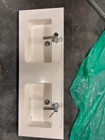 Dubbele wastafel, Huis en Inrichting, Badkamer | Badkamermeubels, Ophalen, Zo goed als nieuw