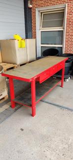 Zware metalen werkbank met 3 schuiven., Doe-het-zelf en Bouw, Werkbanken, Ophalen, Nieuw