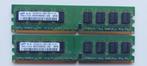 2 sticks SAMSUNG DDR 3 1600 MHz 1 GB +1 GB === 2 GB, Computers en Software, RAM geheugen, 2 GB, Desktop, Zo goed als nieuw, DDR3