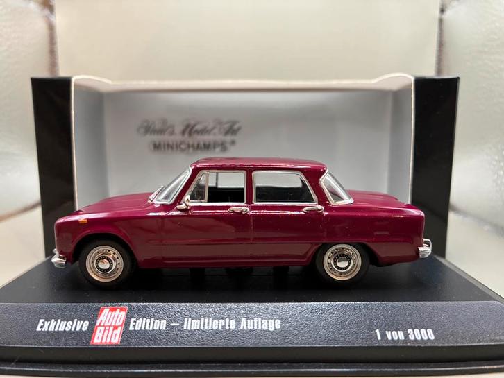 Alfa Romeo Giulia Nuova 1600 (Type 105) 1968 - MiniChamps, Hobby en Vrije tijd, Modelauto's | 1:43, Nieuw, Auto, MiniChamps, Ophalen of Verzenden