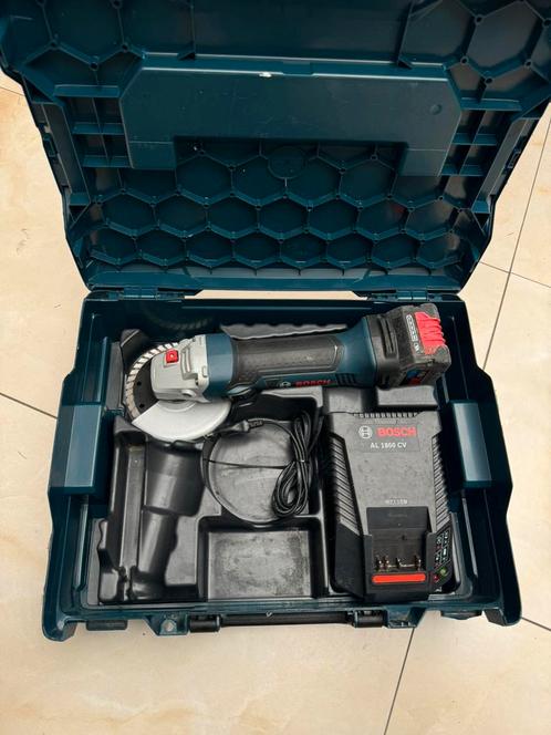 Bosch Pro GWS 18V-125 accu voor draadloze slijpmachines opla, Doe-het-zelf en Bouw, Gereedschap | Slijpmachines, Zo goed als nieuw