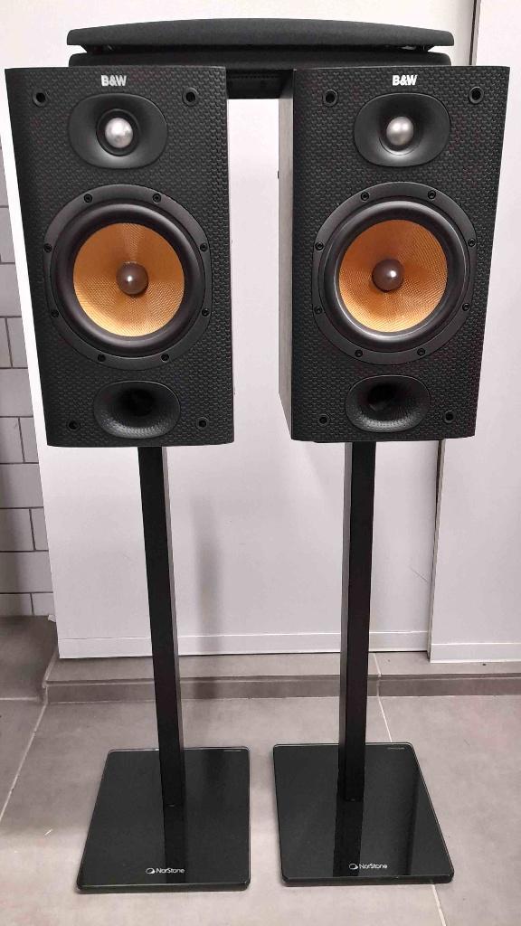 B&W  DM601S3 uitvoerig te beluisteren, Audio, Tv en Foto, Luidsprekerboxen, Zo goed als nieuw, Front, Rear of Stereo speakers