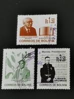 Bolivie 1998 - personnes célèbres, Affranchi, Amérique du Sud, Enlèvement ou Envoi