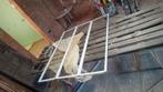 Badwand - wit met glas, nieuw 120cm op 140 cm, Ophalen, Nieuw, Glas