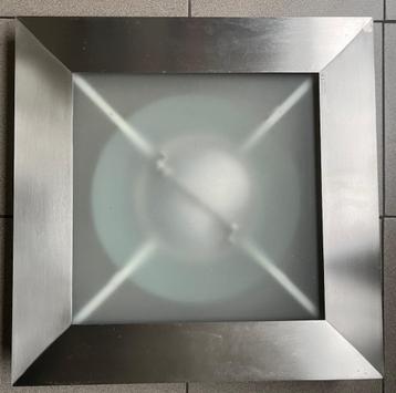 Plafondlamp in inox design --->>> KOOPJE beschikbaar voor biedingen