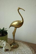 Vintage messing vogel reiger, Ophalen of Verzenden, Koper