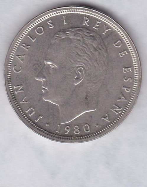 Spanje: 50 pesetas 1980 (Wereldbeker), Postzegels en Munten, Munten | Europa | Niet-Euromunten, Losse munt, Overige landen, Ophalen of Verzenden