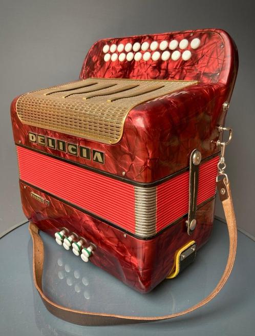 Accordéon Delicia état d'exception, Musique & Instruments, Accordéons, Comme neuf, Accordéon à boutons, Autres formats, Delicia