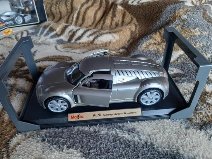 Maisto petite voiture audi supersportwagen "Rosemeyer" 1/18, Hobby en Vrije tijd, Modelauto's | 1:18, Zo goed als nieuw, Auto