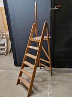 Houten trapladder, Doe-het-zelf en Bouw, Ladders en Trappen, Ladder, Gebruikt, Opvouwbaar of Inschuifbaar, Minder dan 2 meter