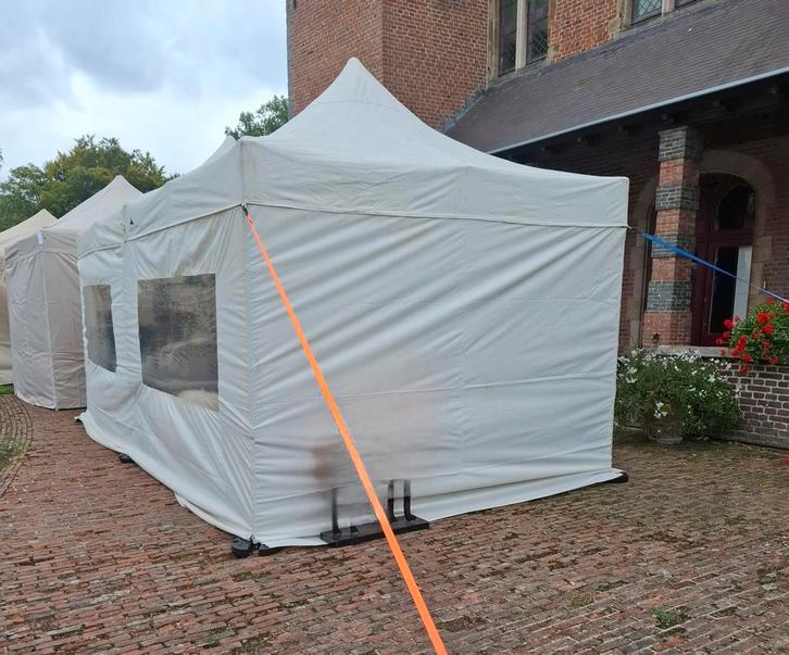 2  partytenten van 3 x 3 meter, Tuin en Terras, Partytenten, Gebruikt, Ophalen