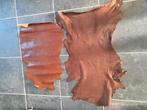 vierkante meter bruin geitenleder en lakleder lot 4, Ophalen of Verzenden, Nieuw, Bruin