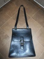 Vintage leder handtas Nathan, Ophalen of Verzenden, Gebruikt, Zwart, Handtas