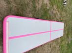 Airtrack tumbling mat 4mx1mx10 cm, Sport en Fitness, Turnen, Ophalen, Zo goed als nieuw, Roze