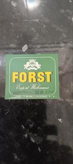 Oud bieretiket Forst export Br Wielemans   Brussel, Verzamelen, Ophalen of Verzenden, Zo goed als nieuw