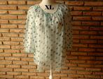 (114) - blouse femme t.42 bleu - made in italy -, Kleding | Dames, Blouses en Tunieken, Blauw, Maat 42/44 (L), Ophalen of Verzenden