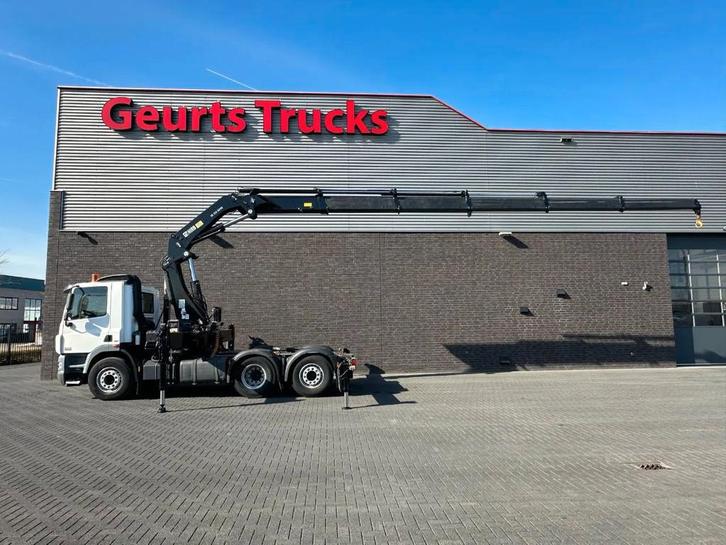 DAF CF 85 410 6X2 + HIAB 422EP-5 HIPRO TREKKER/SATTELZUG/TRA, Auto's, Vrachtwagens, ABS, Achteruitrijcamera, Airconditioning, Centrale vergrendeling